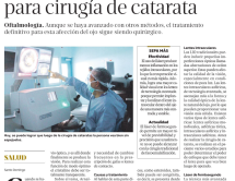   27 June 2023  
 Femtosecond laser, the most advanced technique for cataract surgery. Listín Diario Newspaper 