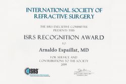  04 de Diciembre 2019 
 Reconocimiento ISRS Dr. Arnaldo Espaillat  