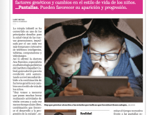 Leer noticia sobre:  29 de Junio 2026 
 Miopía infantil avanza por uso de dispositivos. Periódico El Día 
