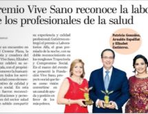  11 de Abril 2018 
 Periódico El Día. Premio Vive Sano  