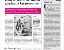 Leer noticia sobre:   18 March 2022  
 Glaucoma, a disease that gradually robs people of their vision. El Día Newspaper.  