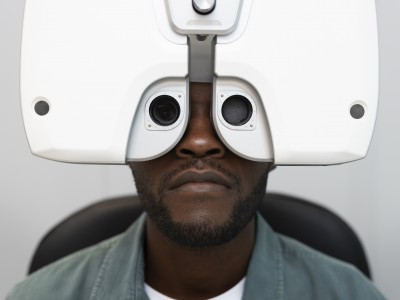 How can early detection of vision problems improve diabetes management?