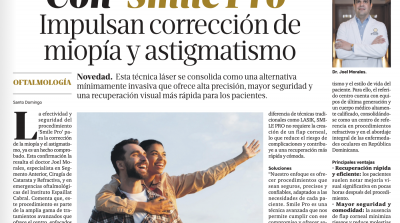 Impulsan correcci&oacute;n de miop&iacute;a y astigmatismo con SMILE PRO. Peri&oacute;dico List&iacute;n Diario