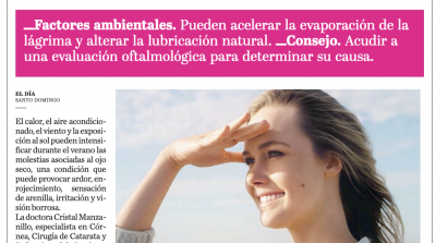 Las molestias oculares aumentan en el verano. Peri&oacute;dico El D&iacute;a